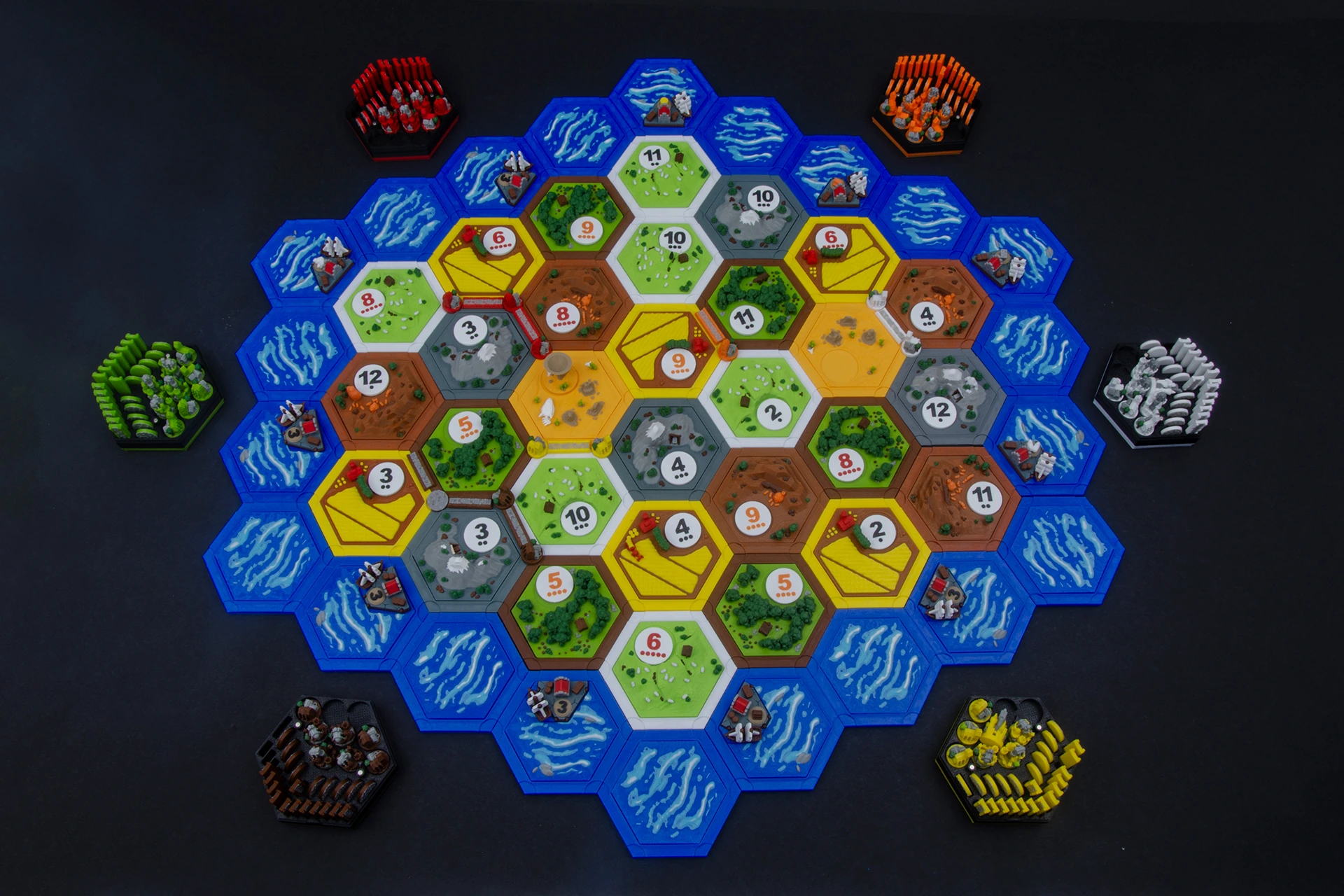 BASIC Settler of Catan 3D upgrade kit  (3-6 players)